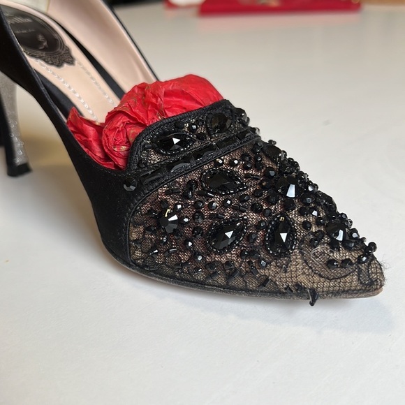 Rene Caovilla Black & tan heels - Picture 4 of 14